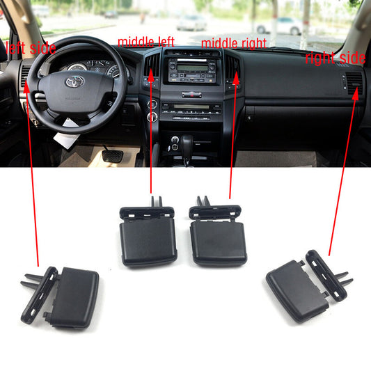 Set Air Condition Vent A/C Tab Clip for Toyota for Land Cruiser LC200 FJ200 2008-17
