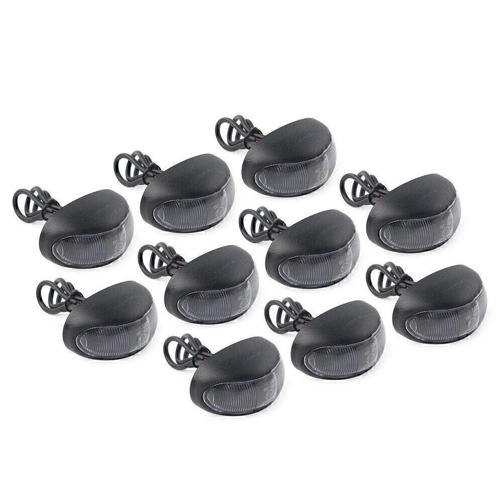10-Pack LED Side Marker Trailer Lights for Trucks, Trailers, Caravans, and Boats