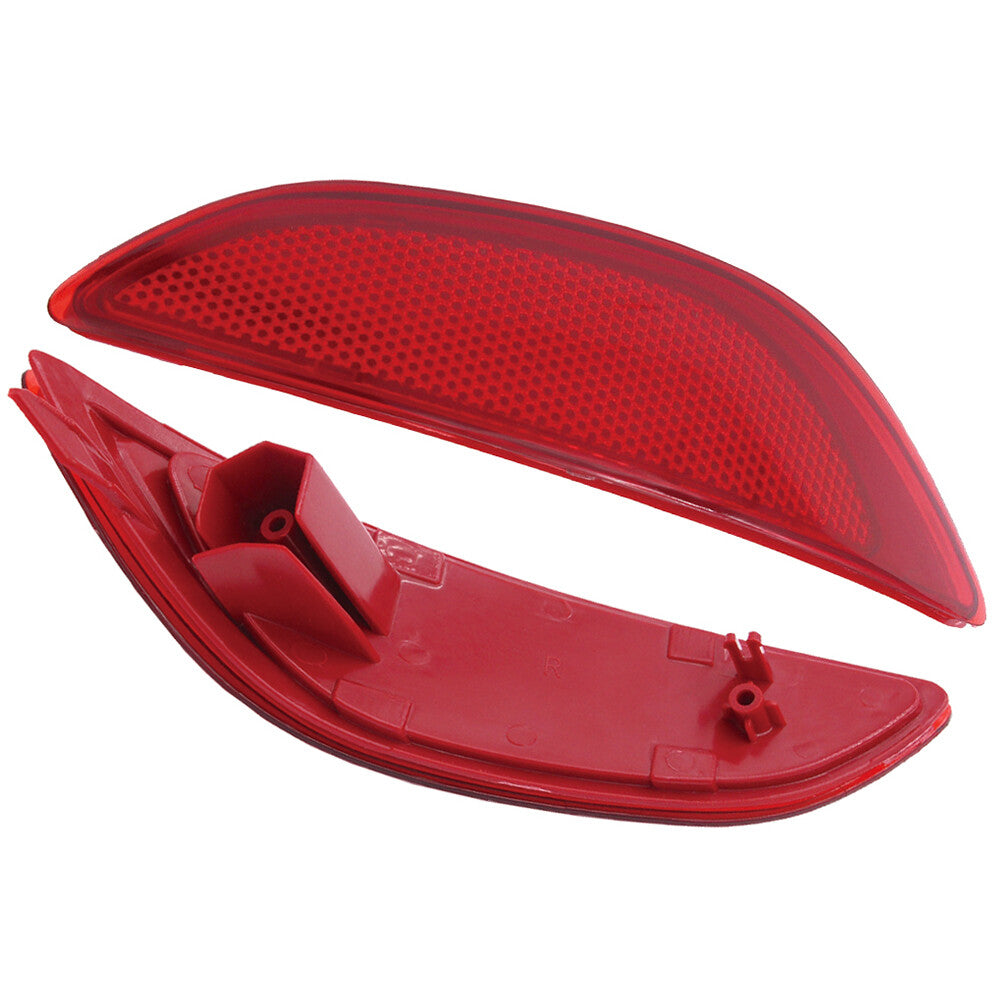 2 Rear Bumper Reflectors for 2012-2016 for Hyundai Accent i25 Left and Right Red
