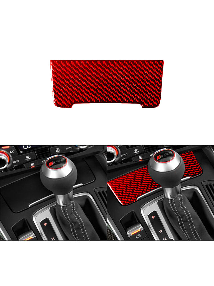 for Audi Q5 2009-017 Red Storage Cigarette Lighter Trim Cover Decor Carbon Fiber