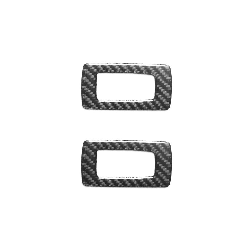 2Pcs Carbon Fiber Rear Window Lift Panel Cover Trim for Chrysler 300 2005-2007