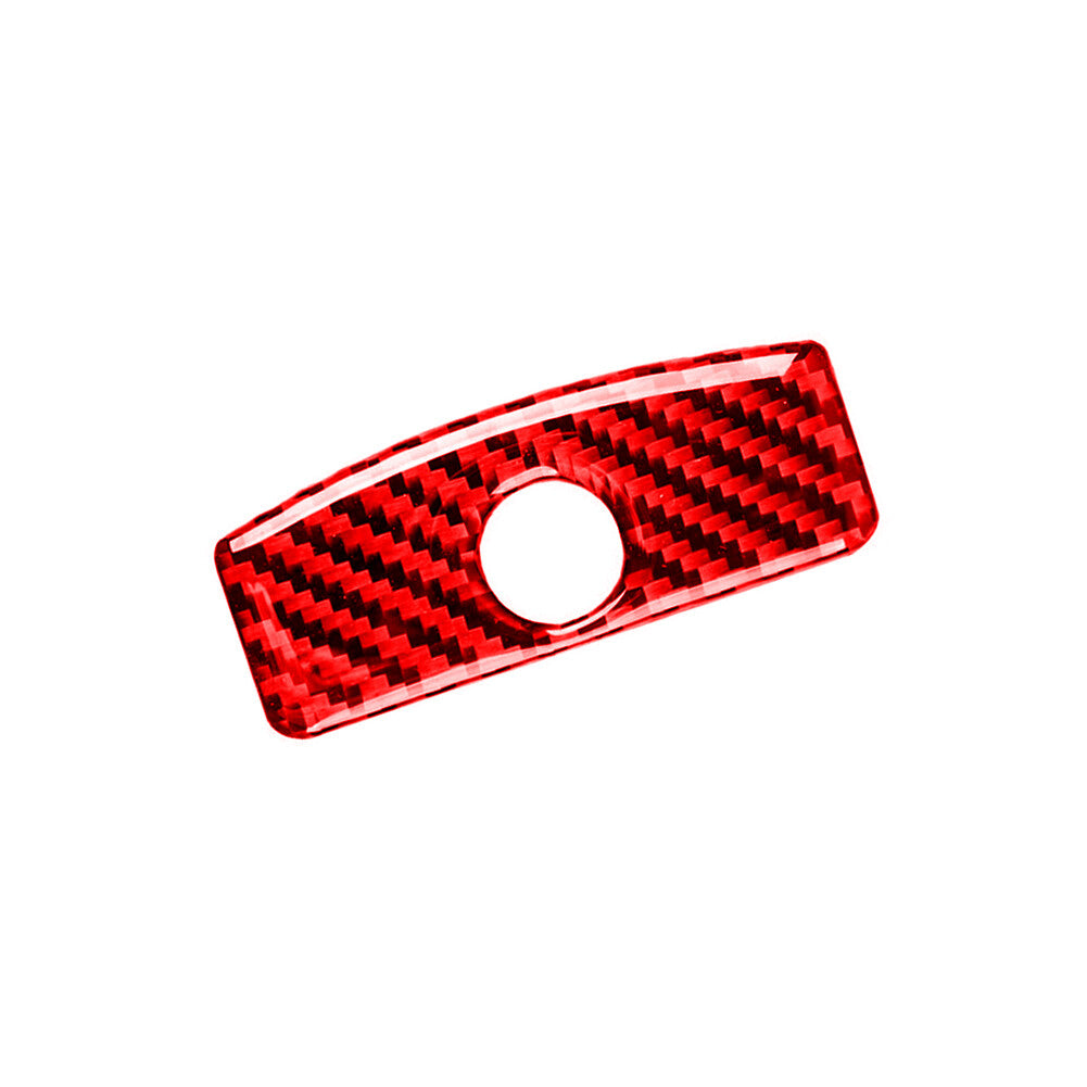 Red Carbon Fiber Glove Box Switch Cover Trim for Subaru Forester 2009-2013