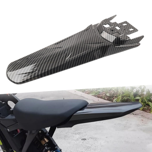 Rear Wheel Extended Mudguard Carbon Fiber Black For Sur-Ron Light Bee X S