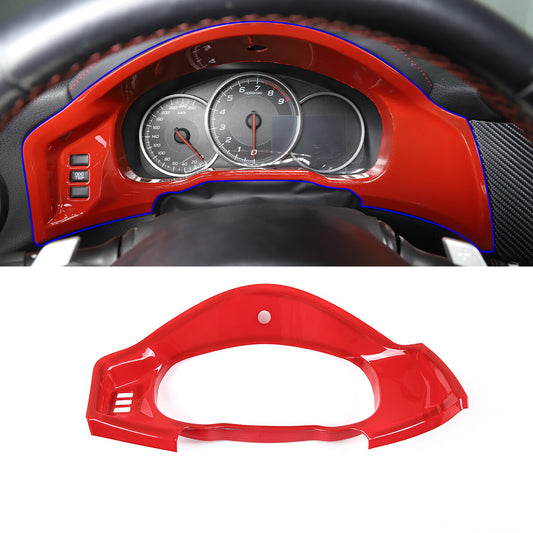 Red alloy shift gear panel cover with scratch-resistant trim for Toyota FJ Cruiser 07-21