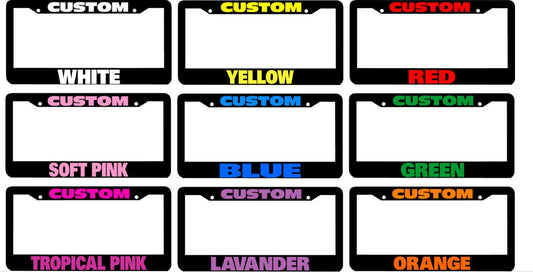 1 Car License Plate Frame Cover Rear Boot 1 Custom Color for Subaru