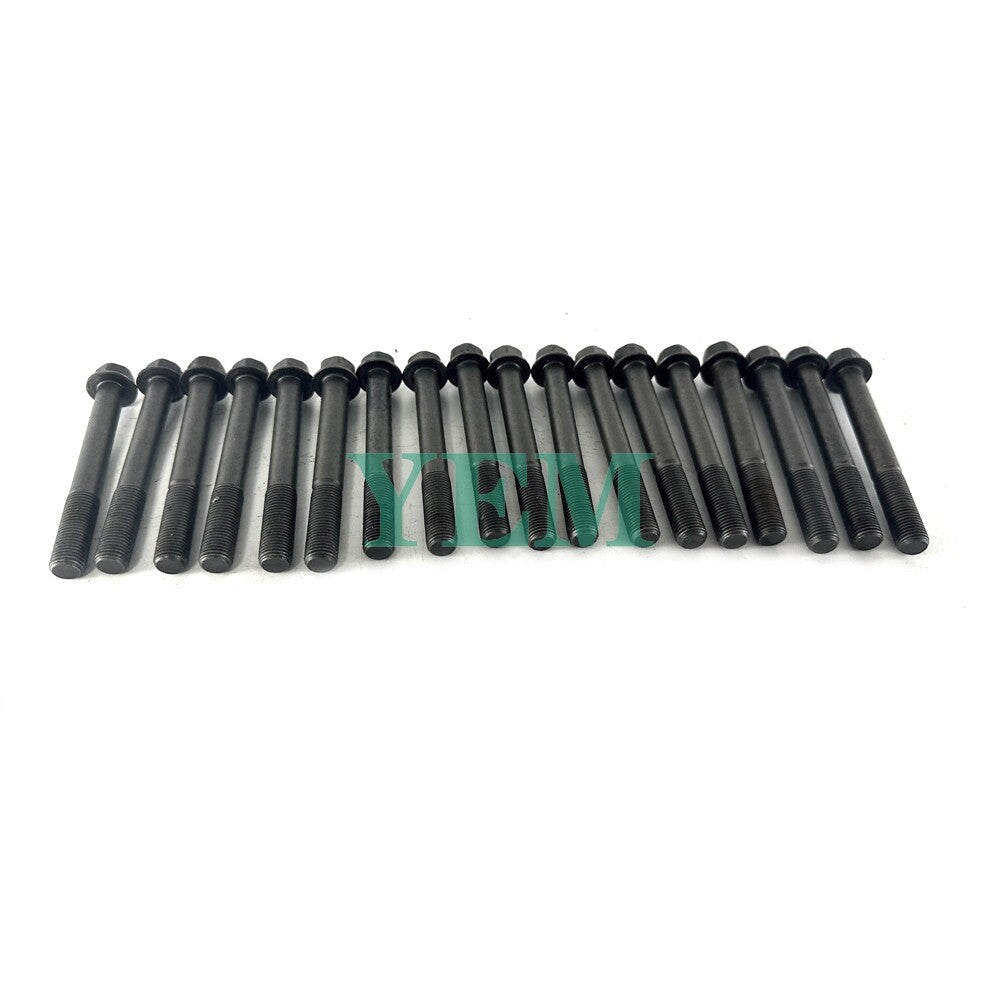 1 Set Engine Head Bolt 18pc For Yanmar 4TNV106 Engine 4TNV106 Cylinder Head Bolt