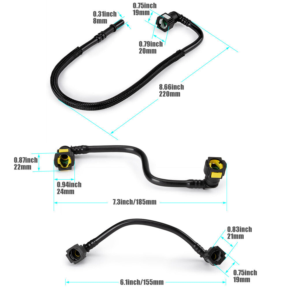 new Fuel Hose Kits 1634702864 for Mercedes-Benz ML320, ML350, ML430, ML500