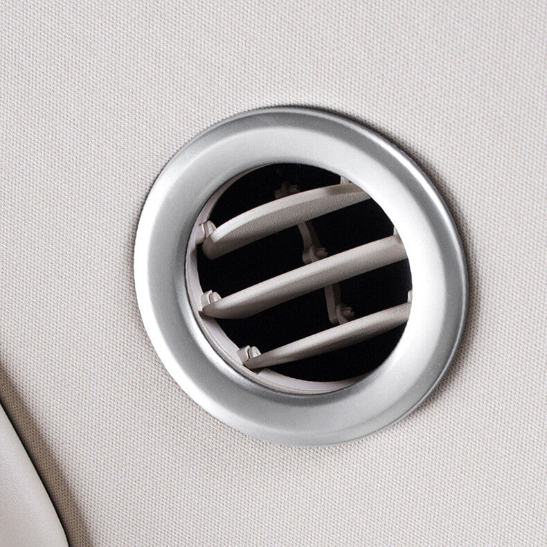 for Kia Carnival 2022-2023 Matte Silver Roof AC Air Outlet Vent Cover ring Trim