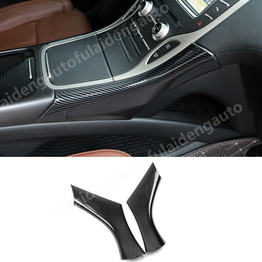 for Lincoln MKX 2016-2018 Carbon Fiber Inner Gear Shift Panel Strips Cover Trim