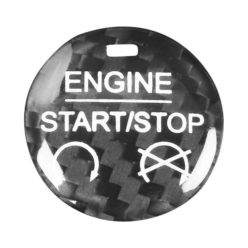 for Ford for Mustang 2015-2022 1Pcs 2.8cm Black Engine Start Stop Button Cover Trim