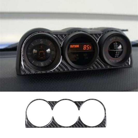 Carbon Fiber Center Console Compass Panel Cover For Toyot@ FJ Cruiser 2007-2021