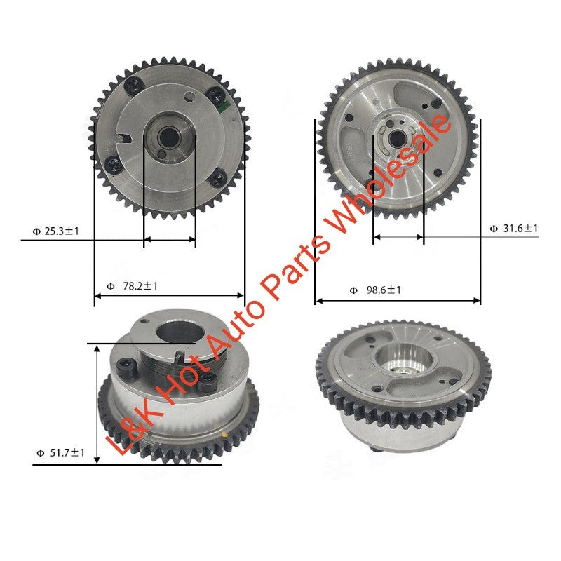 Camshaft Adjuster Gear for Hyundai SANTA FE for Kia SEDONA for SORENTO 3.3L 3.8L