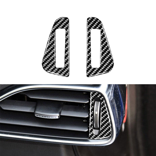 Carbon Fiber Side Air Vent Cover Trim for Jaguar F-PACE XE XF X760 X260 2016-20