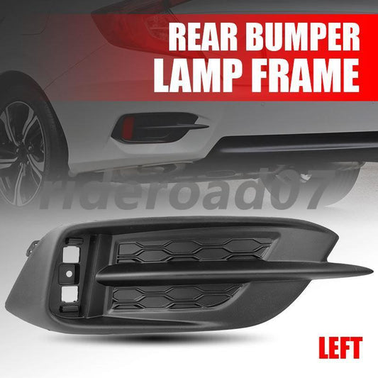 Rear Left side Bumper Fog Light Lamp Cover for Honda for Civic 2016-2021