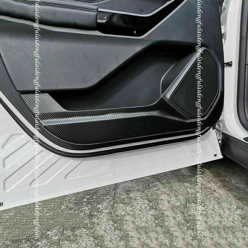 for Ford Explorer 2020-2022 Carbon fiber PU Door Anti-Kick Pad Protective Covers