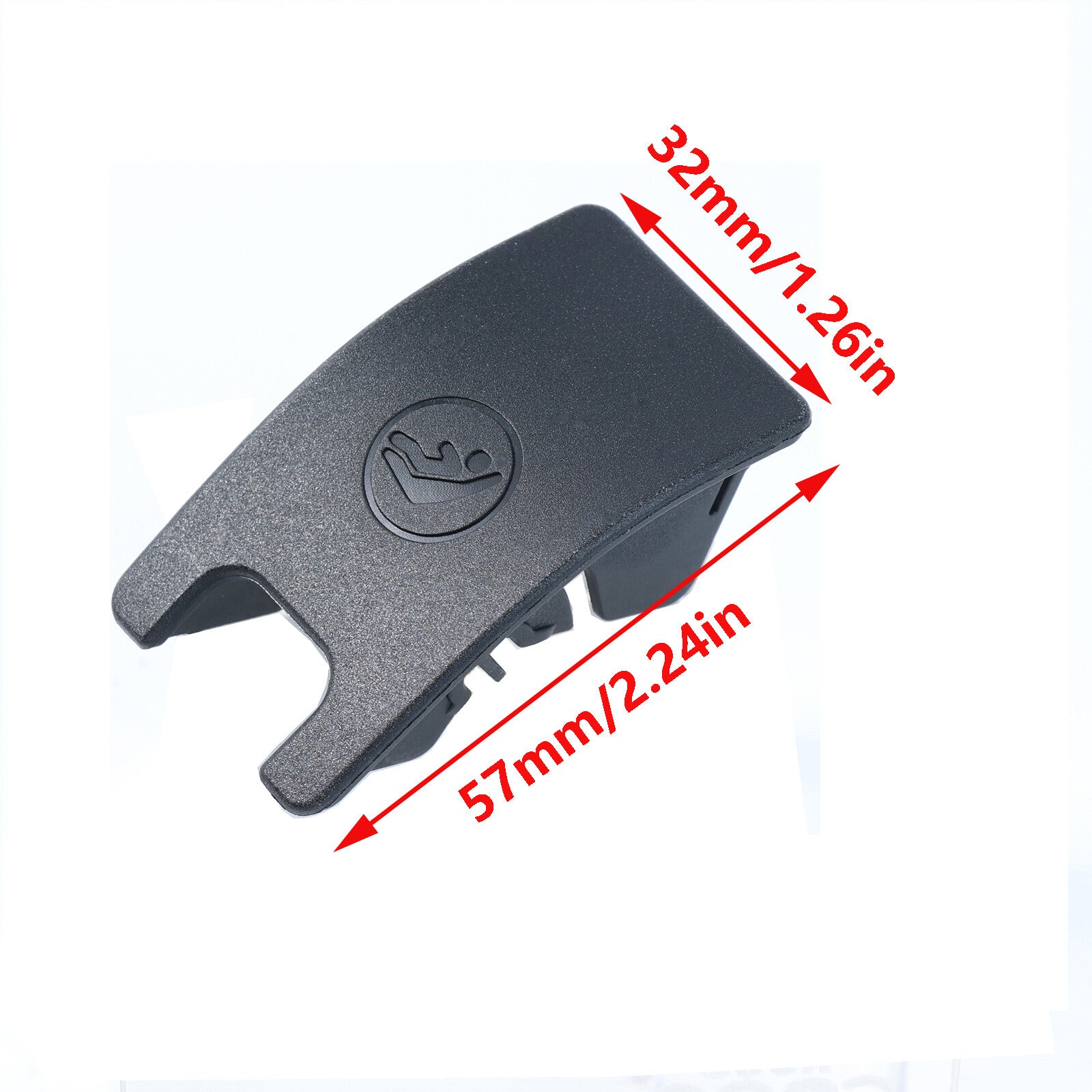 Rear Black Child for Seat Slot Trim Cover Button isofix for Audi for A4 B8 for A5 8T0887187