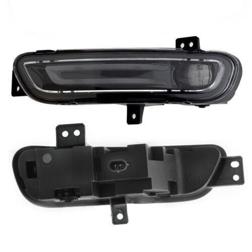 A pair of front bumper LED fog lights and driving lights are available for 2017-2021 for Jeep Grand Cherokee.