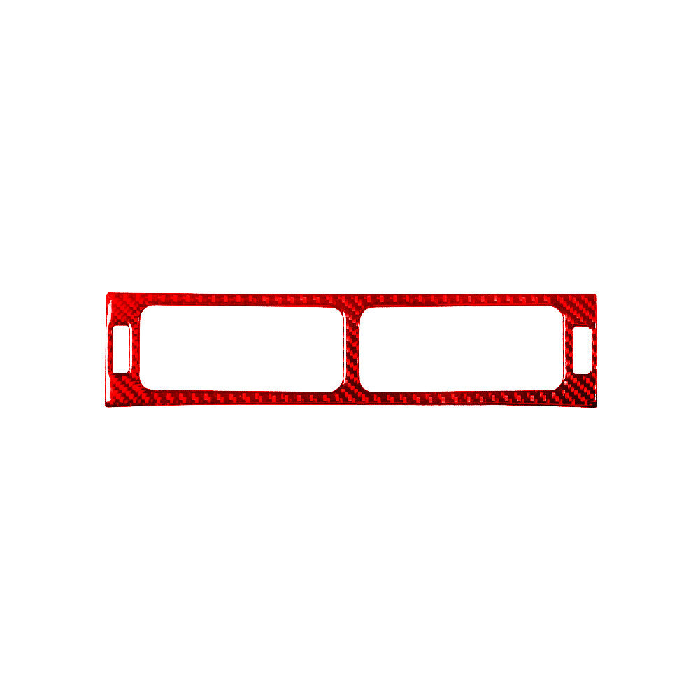 3X Red Carbon Fiber Center Air Vent Cover Trim For Silverado/tahoe/ for sierra 07-14