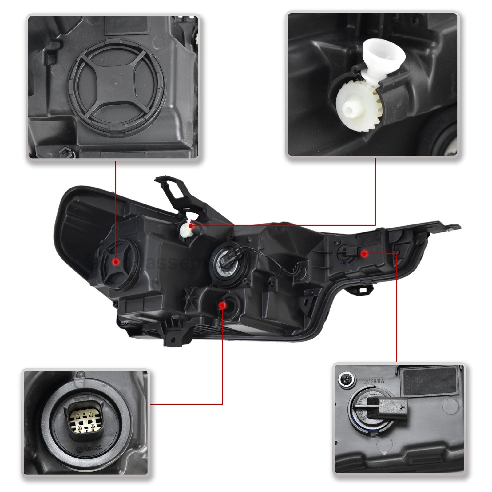 Halogen headlights for right passenger side in 2023, 2024, and 2025 for Chevrolet Colorado (model number 85045267)