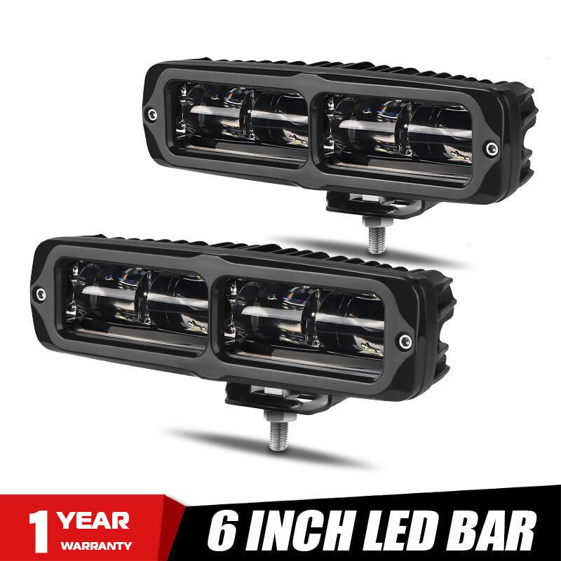6inch LED Work Light Bar Spot Pods Fog Lamp Offroad Driving Truck 4WD SUV ATV