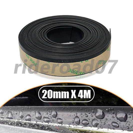 Front Rear Side Window Trim Edge Moulding Rubber Weatherstrip Seal Strip 4M 20mm