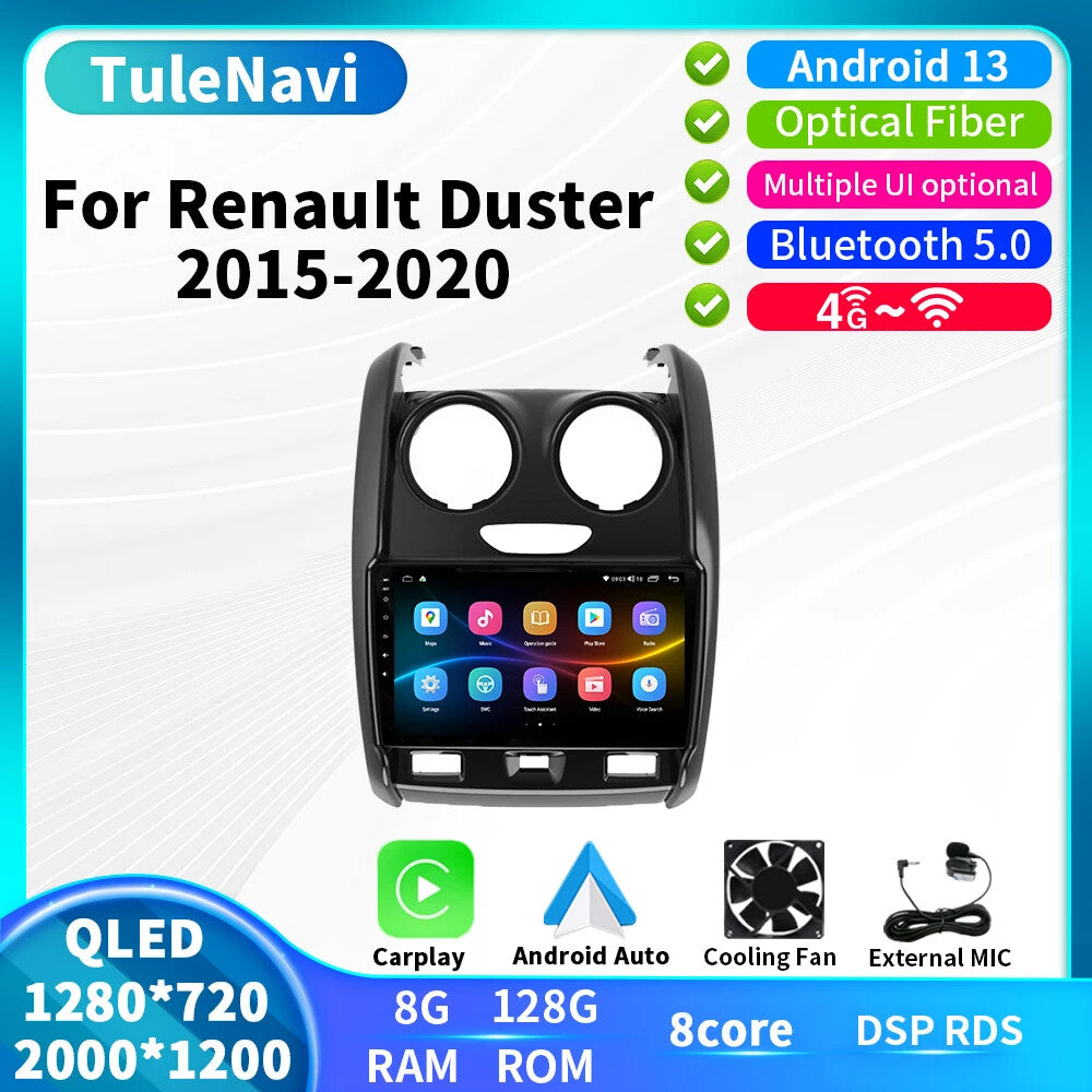 for Renault Duster for LADA Largus 4G Android GPS Navi Car Radio Player Carplay Auto