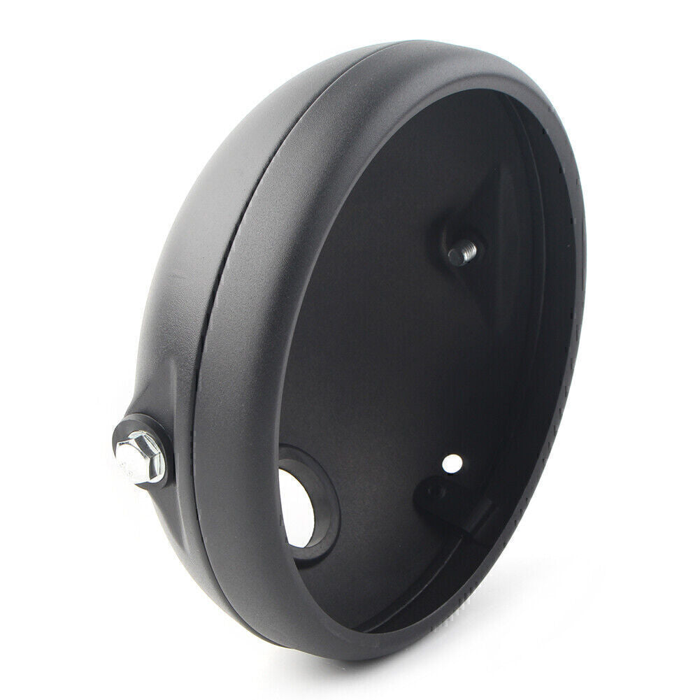 7inch Motorcycle Black Round LED Headlight Retro Headlight Shell for Harley