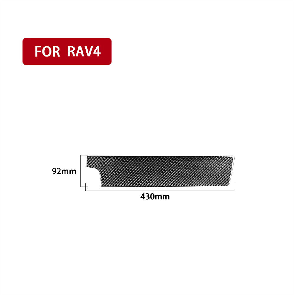 For Toyot@ RAV4 2006-12Carbon Fiber Center Console for Co -pilot Dashboard Panel Trim