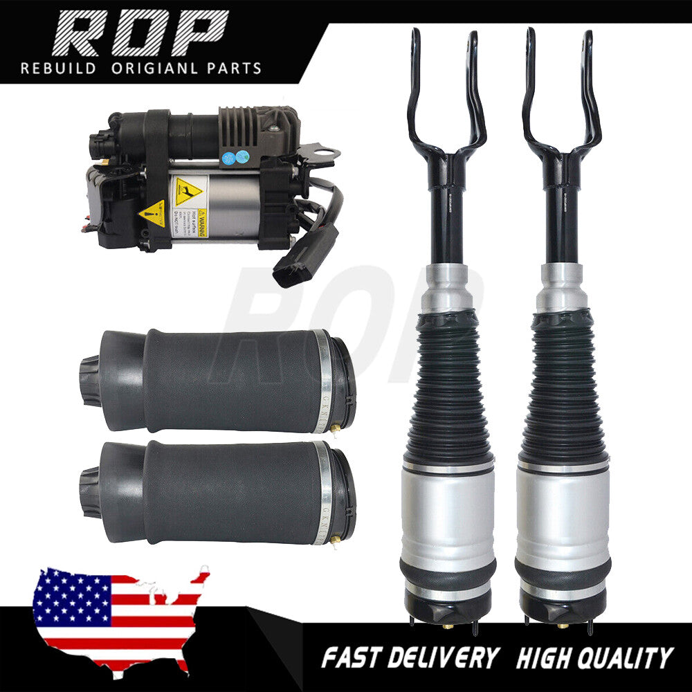 Complete Suspension Air Struts, Springs,Compressor for 11-15 for Jeep Grand Cherokee