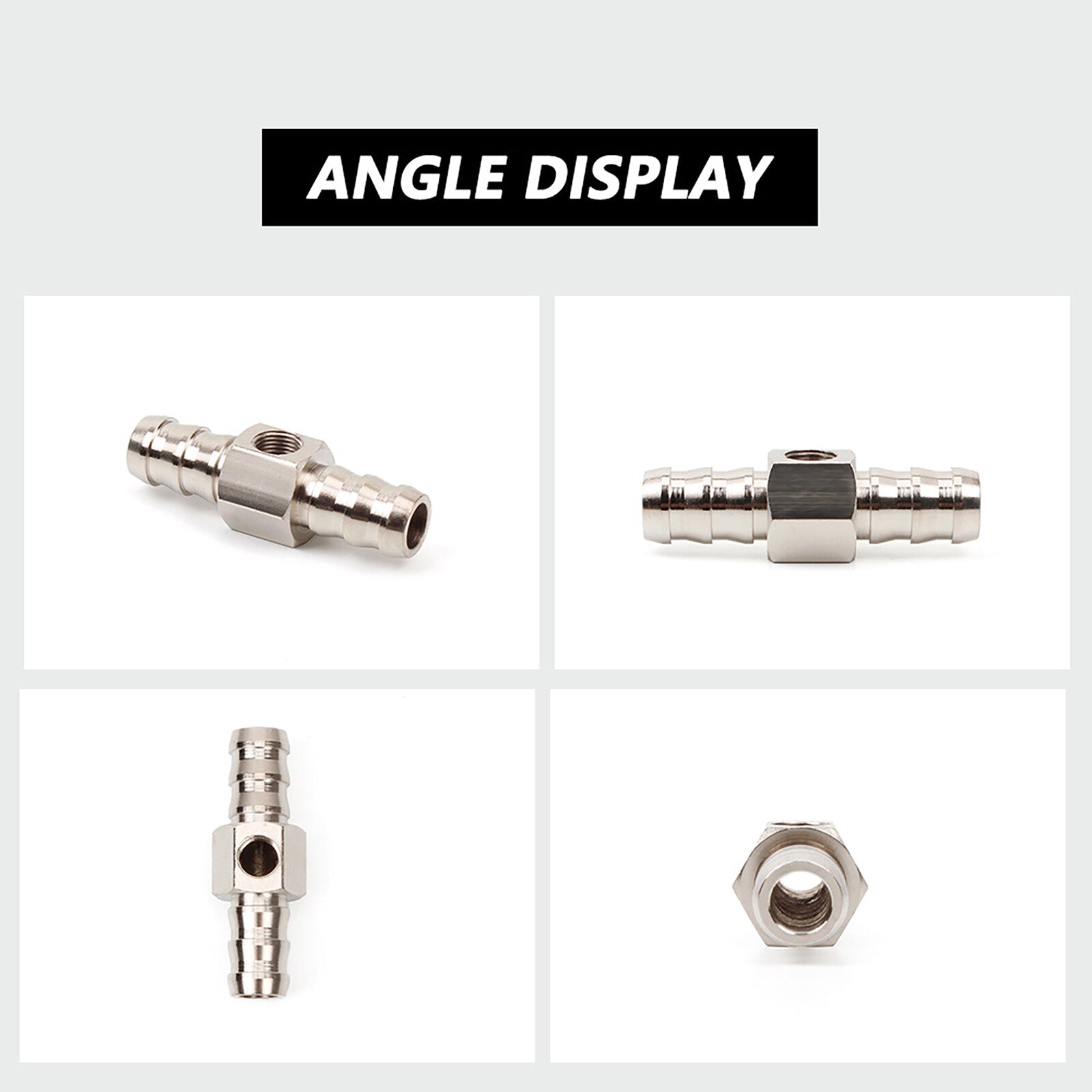 3/8¡±Fuel Line Fuel Pressure Gauge Sensor T-Fitting Adapter Connector Replacement
