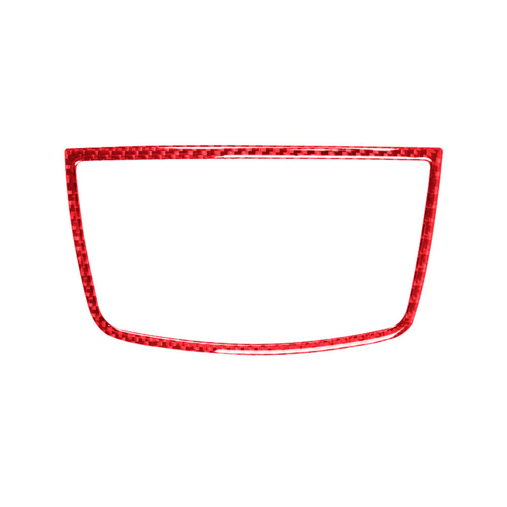 Red Carbon Fiber Dash Speaker Frame Cover for BMW X5 E70 X6 E71 2008-13