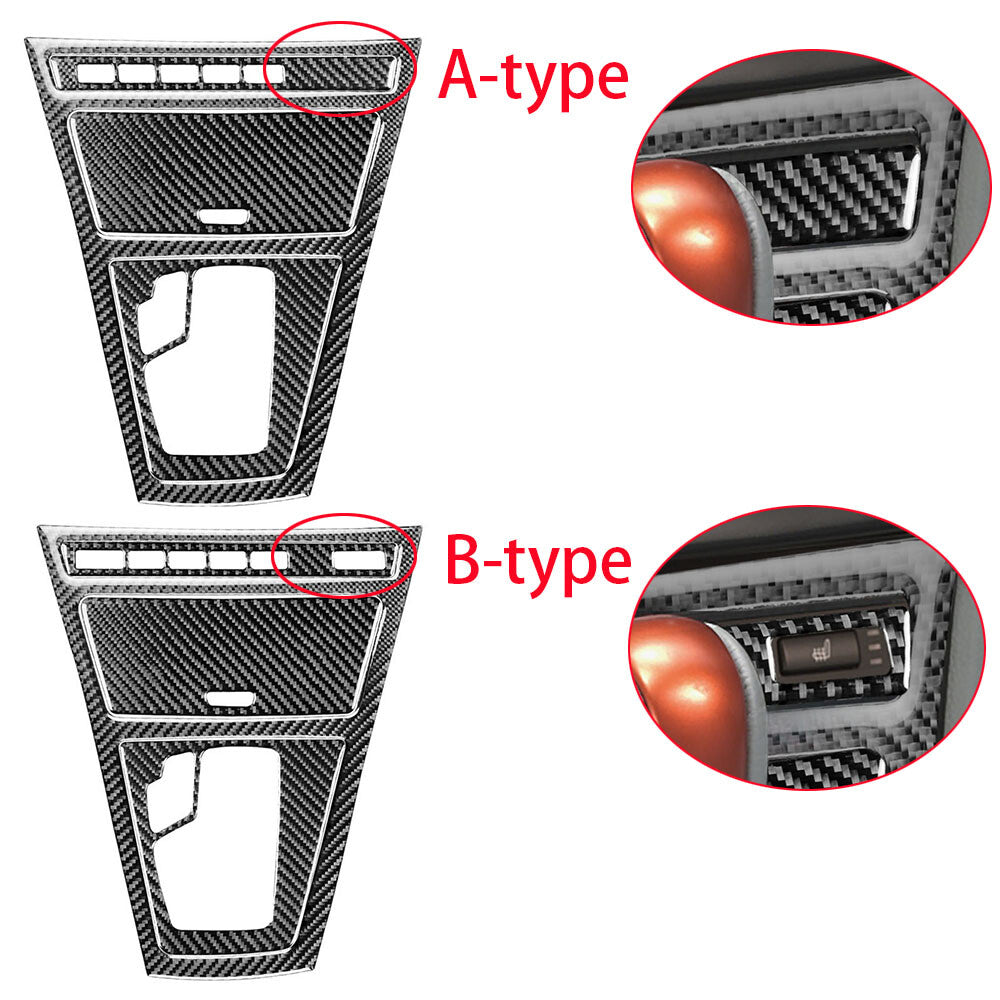 for BMW X3 E83 2004-2010 Carbon Fiber LED Gear Shift Knob Red Start Button Cover