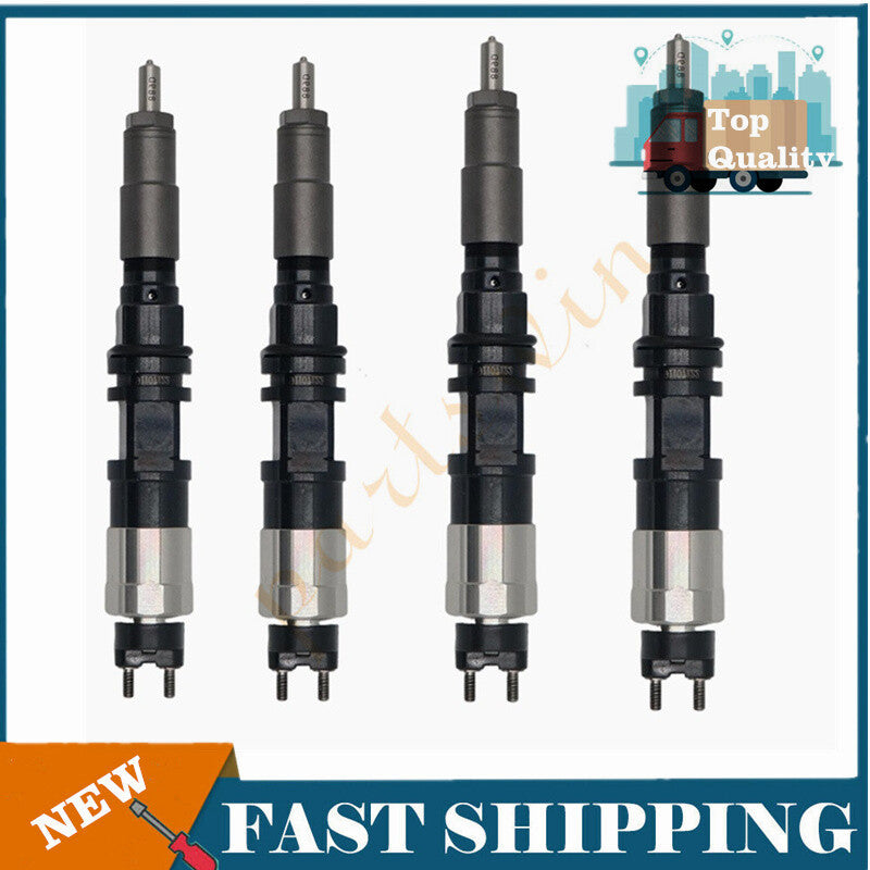 4-pack of new diesel fuel injectors for John Deer 8530 tractors 095000-6480 RE529149