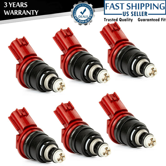 6 Pcs Fuel Injectors for Infiniti I30 1996-99 for Nissan Maxima 1992-99 1660096E01