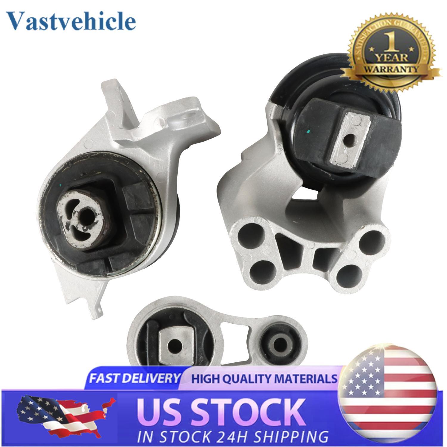 3Pcs Motor  Trans Mount Kit For 10-12 for Ford Fusion 07-12 for Lincoln MKZ 3.5L Engine