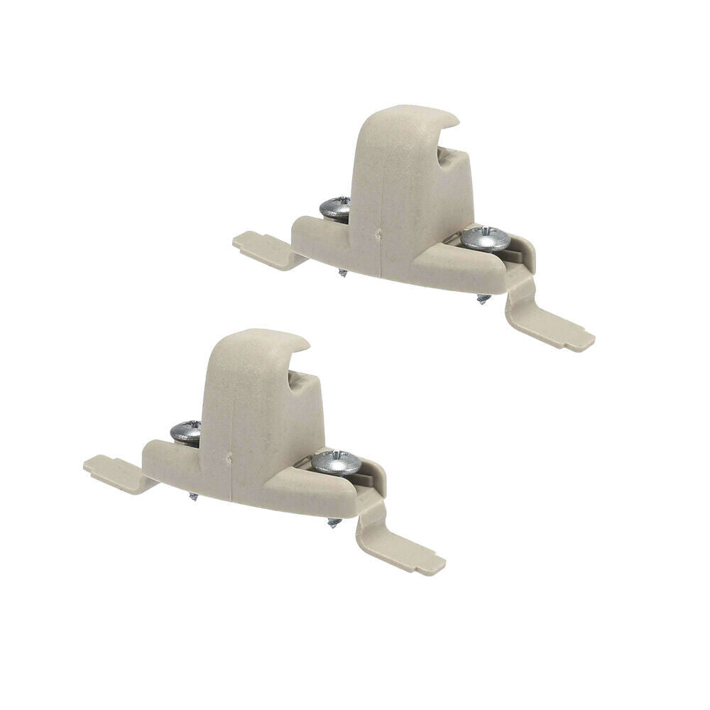 2PCS Beige Sun Visor Clip Holder Bracket Fit for BMW E46 323i 323Ci 325i Ci Xi M3