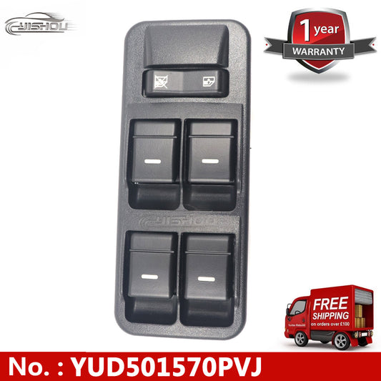 The DWS647 window switch is compatible with the front left side of a for Land Rover for Range Rover Sport LR3 (models 05-09).