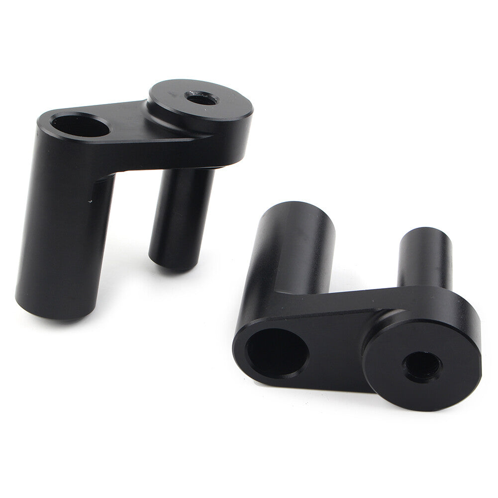 Handlebar Risers Kit 1.625 Back Move Mount Clamps for BMW R1200RT R1250RT Black