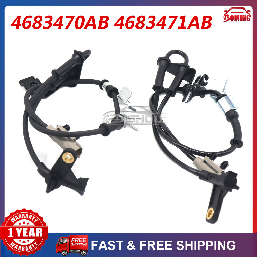 2x ABS Wheel Speed Sensor 4683470AB 4683471AB for Chrysler Town Country for Dodge