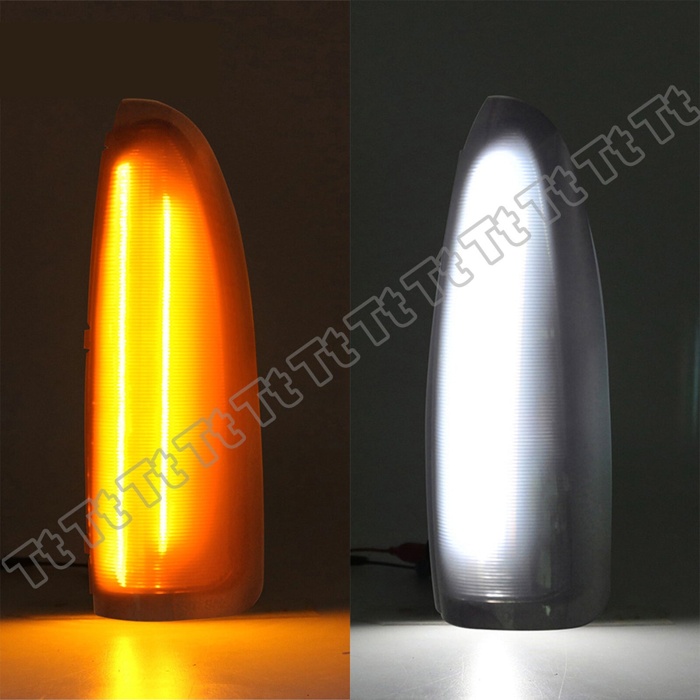 Amber/white LED side mirror light smoked lens suitable for 2003-2007 for Ford F250, F350, and F450.