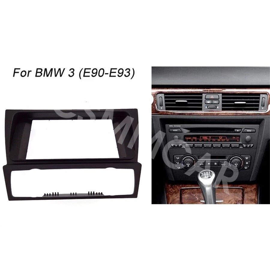 Radio Stereo Double DIN Dash Kit Fit for BMW 3 Series (E90/91/E92/E93) 2004-2012