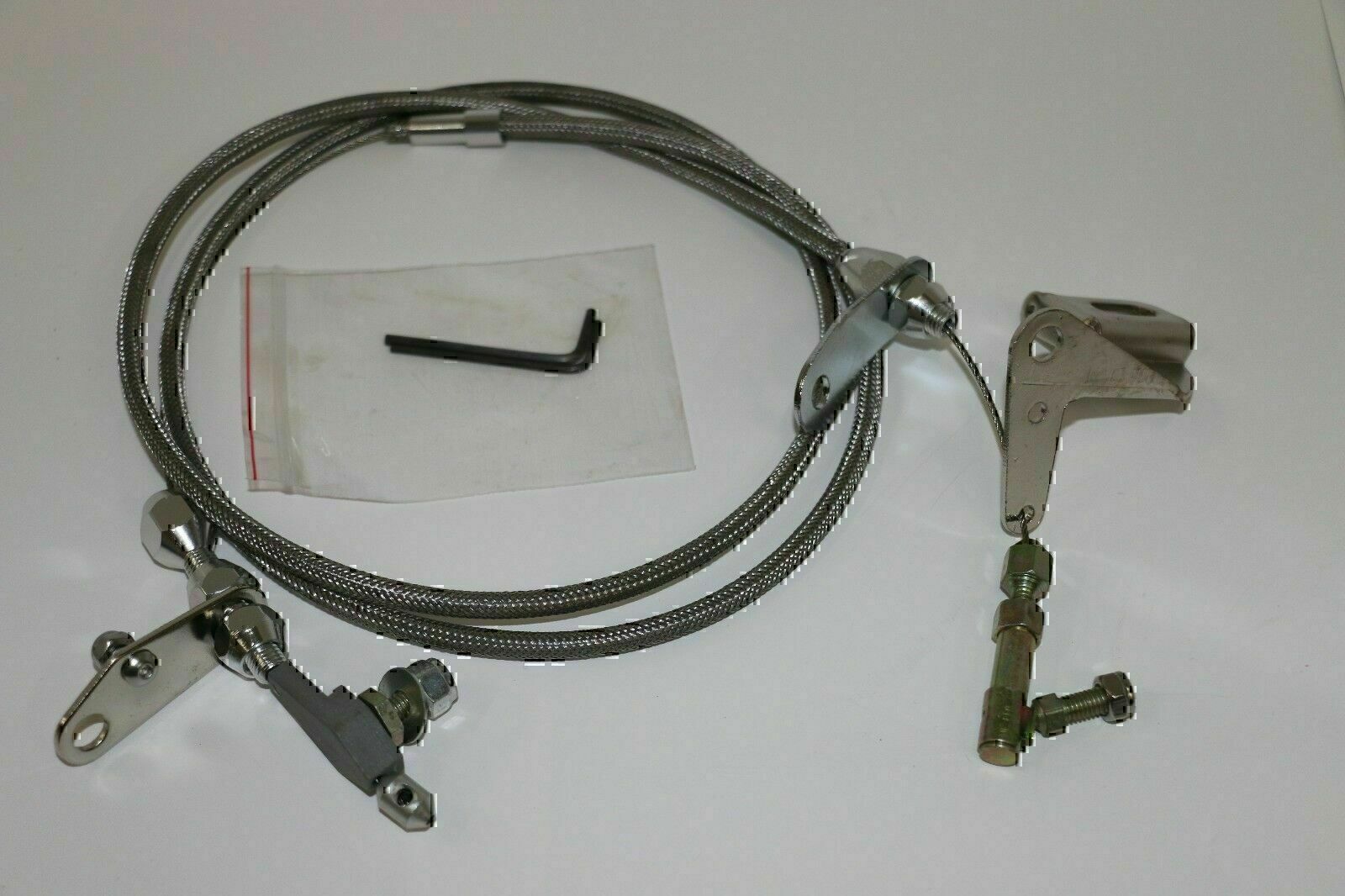 Stainless Braided Throttle Kickdown Cable Detent for Chrysler 727 for Dodge US