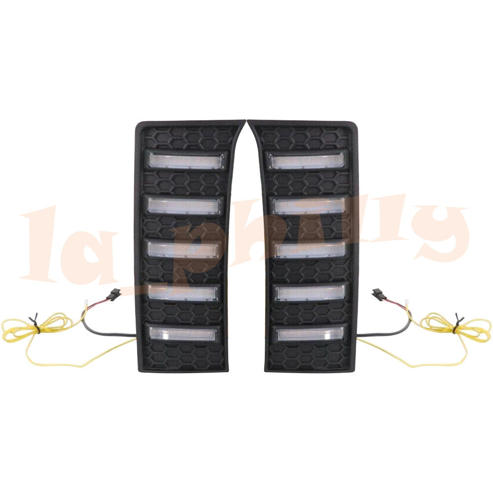 Pair Daytime Running Lights LED DRL Fog Lamp Fit for Toyota Tundra 2022 2023