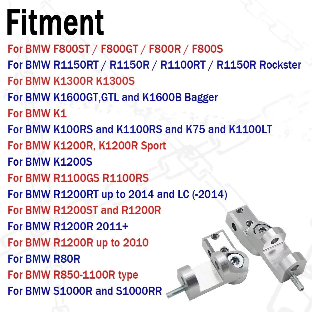 Motorcycle Foot peg Motorcycle Footrests for BMW K1600B GT GTL Bagger Passenger