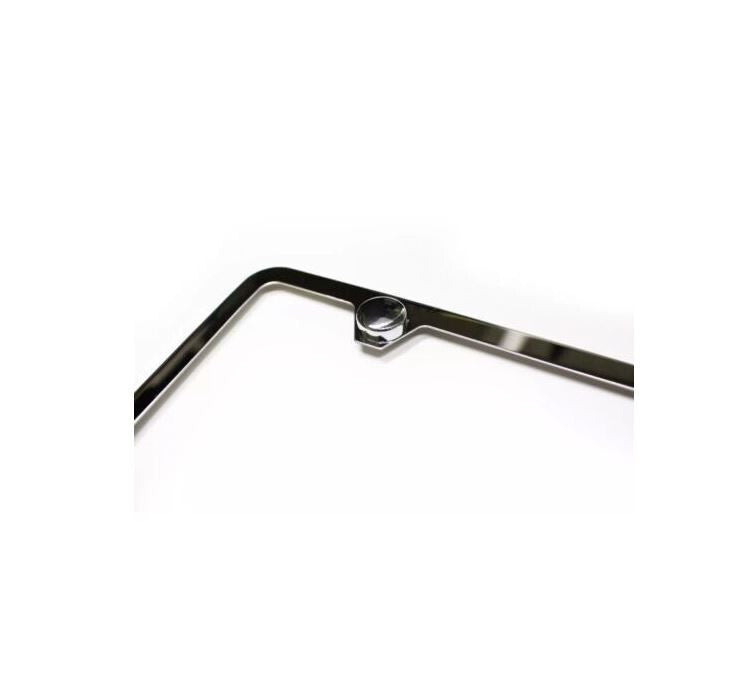 Car license plate frame cover cap rear trunk boot ultra-thin chrome plating suitable for Toyota