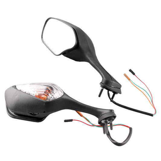 for Honda CBR 1000RR 2008-2011 Black 2x Rear Mirrors Turn Signal Indicators