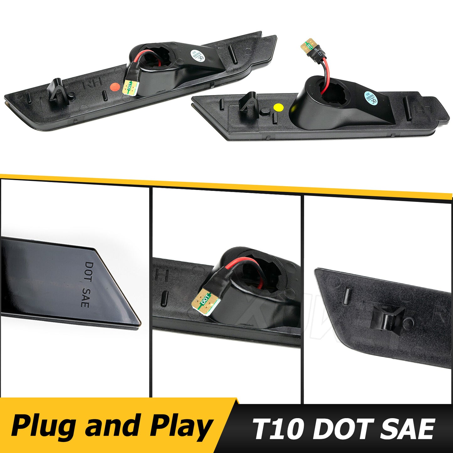 4 Side Indicators for Chevrolet Camaro Side Marker Light Side Marker Light