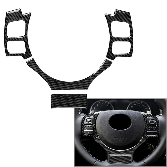 Interior Carbon Fiber Steering Wheel Cover Trim Fit for LEXUS IS250 NX200 200t 300h
