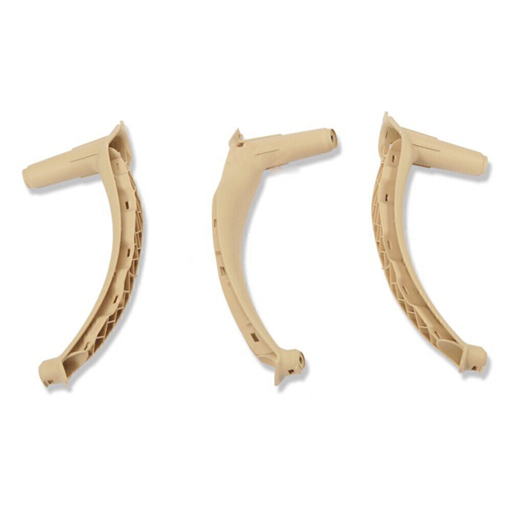 3pcs Car Inside Interior Door Panel Handle Pull Trim Cover for BMW E70 X5 Beige