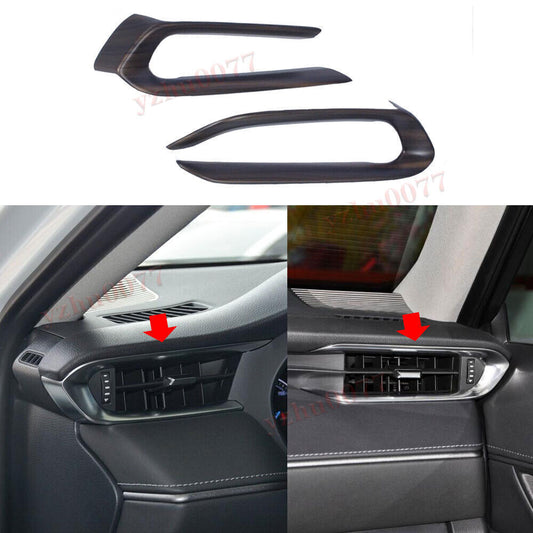 for Toyota Venza 2021-2023 Wood Grain Color Dashboard Side Air Outlet Cover Trim